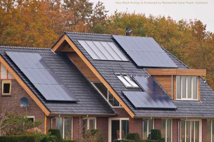 How Much Energy Is Produced by Residential Solar Power Systems?